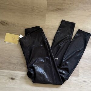 NWT Fabletics Black Shiny Leggings